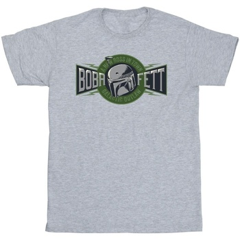 Vêtements Fille T-shirts manches longues Star Wars: The Book Of Boba Fett New Outlaw Boss Gris