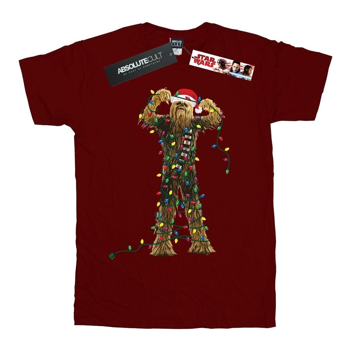 Vêtements Garçon T-shirts manches courtes Disney Chewbacca Christmas Lights Multicolore