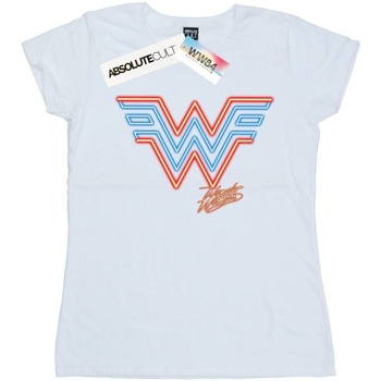 Vêtements Femme T-shirts manches longues Dc Comics Wonder Woman 84 Neon Emblem Blanc