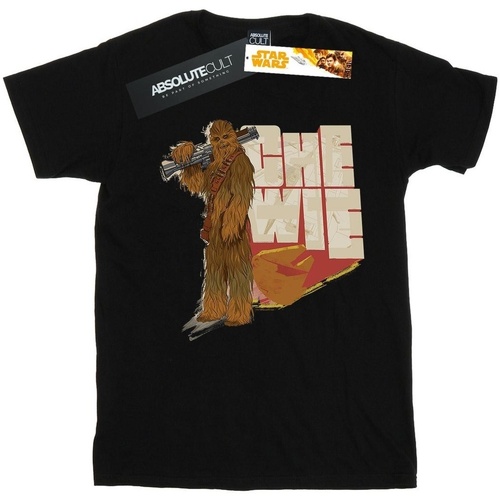 Vêtements Fille T-shirts manches longues Disney Solo Chewie Falcon Noir