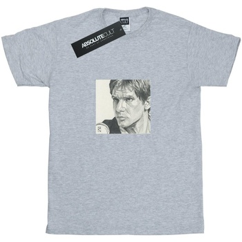 Vêtements Garçon T-shirts manches courtes Disney Han Solo Drawing Gris