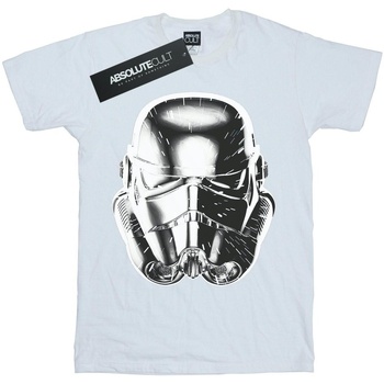 Vêtements Garçon T-shirts manches courtes Disney Stormtrooper Warp Speed Helmet Blanc