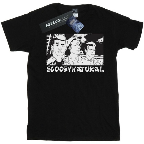 Vêtements Femme T-shirts manches longues Scoobynatural Take Away Noir