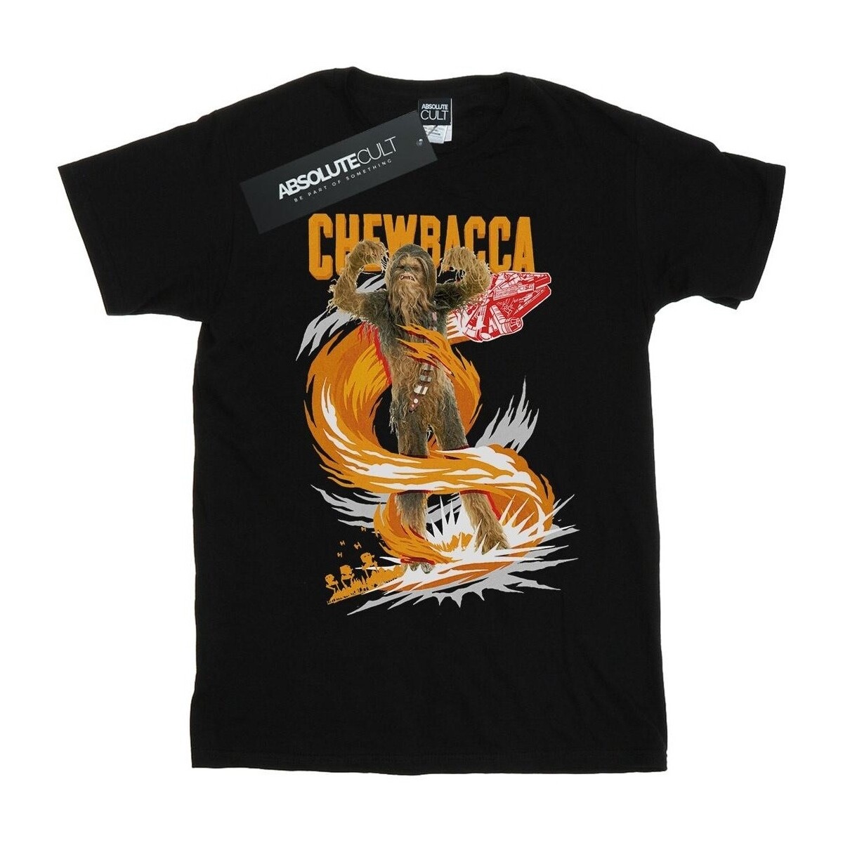 Vêtements Garçon T-shirts manches courtes Disney Chewbacca Gigantic Noir