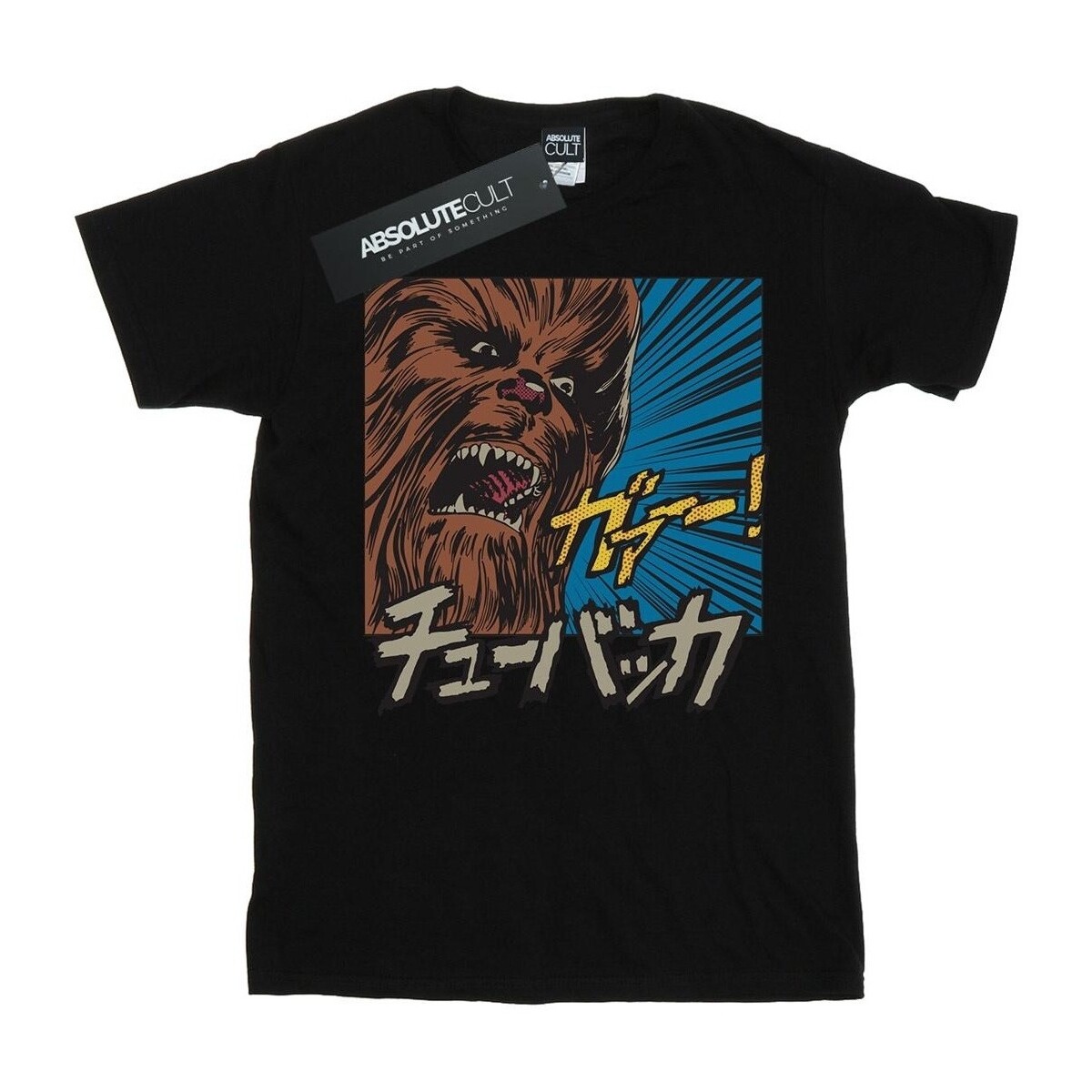 Vêtements Garçon T-shirts manches courtes Disney Chewbacca Roar Pop Art Noir