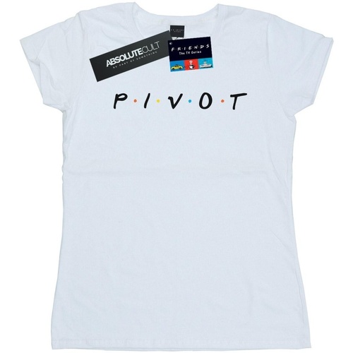 Vêtements Femme T-shirts manches longues Friends Pivot Logo Blanc