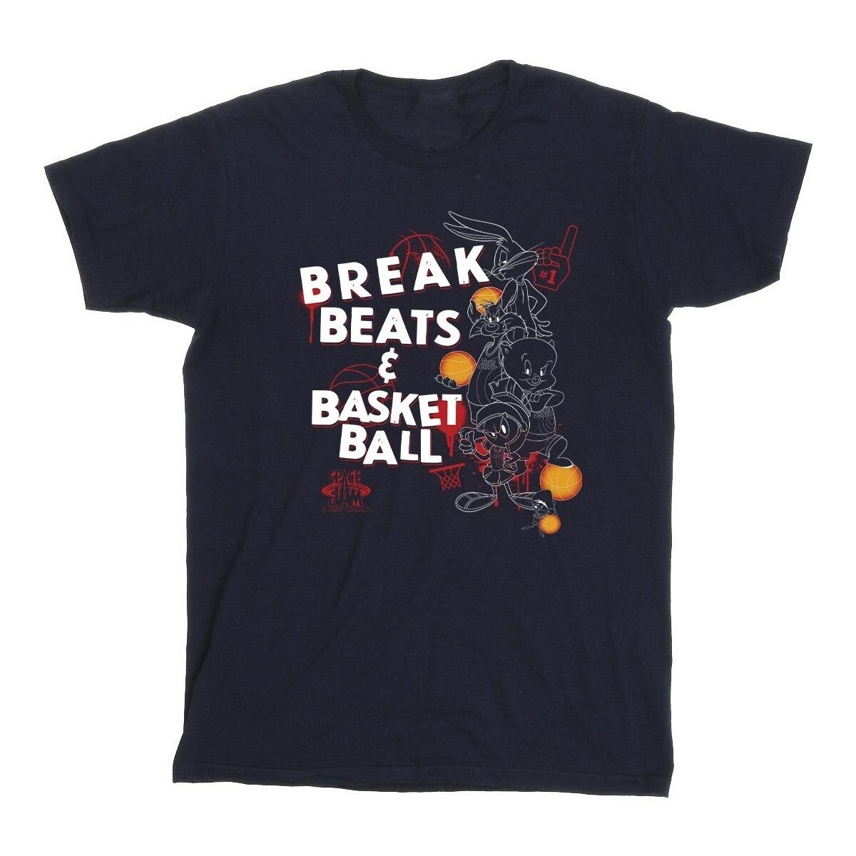 Vêtements Fille T-shirts manches longues Space Jam: A New Legacy Break Beats & Basketball Bleu