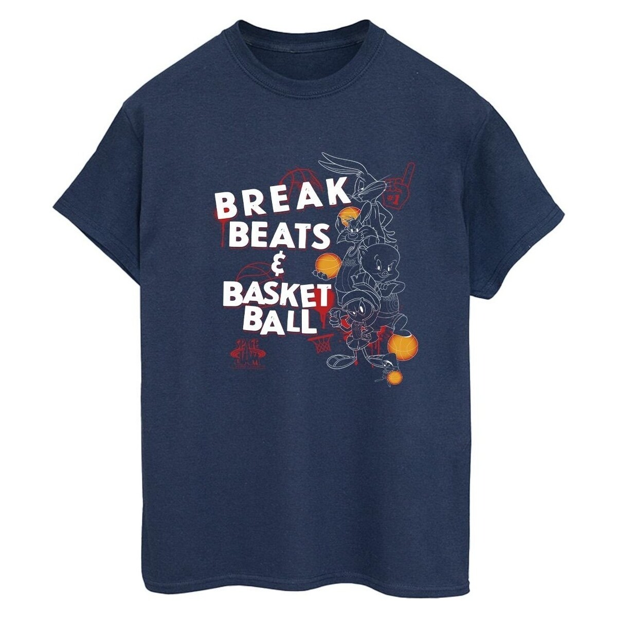 Vêtements Femme T-shirts manches longues Space Jam: A New Legacy Break Beats & Basketball Bleu