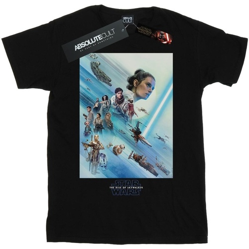 Vêtements Garçon T-shirts manches courtes Star Wars: The Rise Of Skywalker Resistance Poster Noir