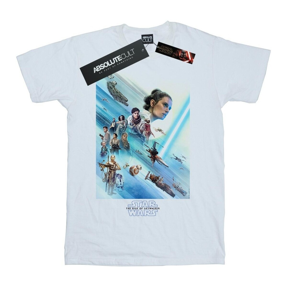 Vêtements Garçon T-shirts manches courtes Star Wars: The Rise Of Skywalker Resistance Poster Blanc
