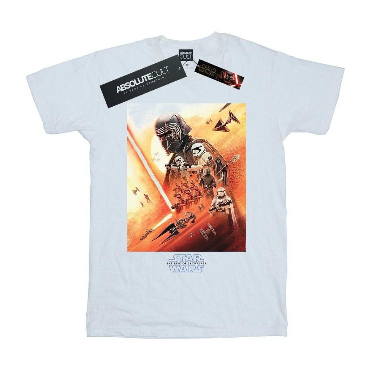 Vêtements Garçon T-shirts manches courtes Star Wars: The Rise Of Skywalker First Order Poster Blanc