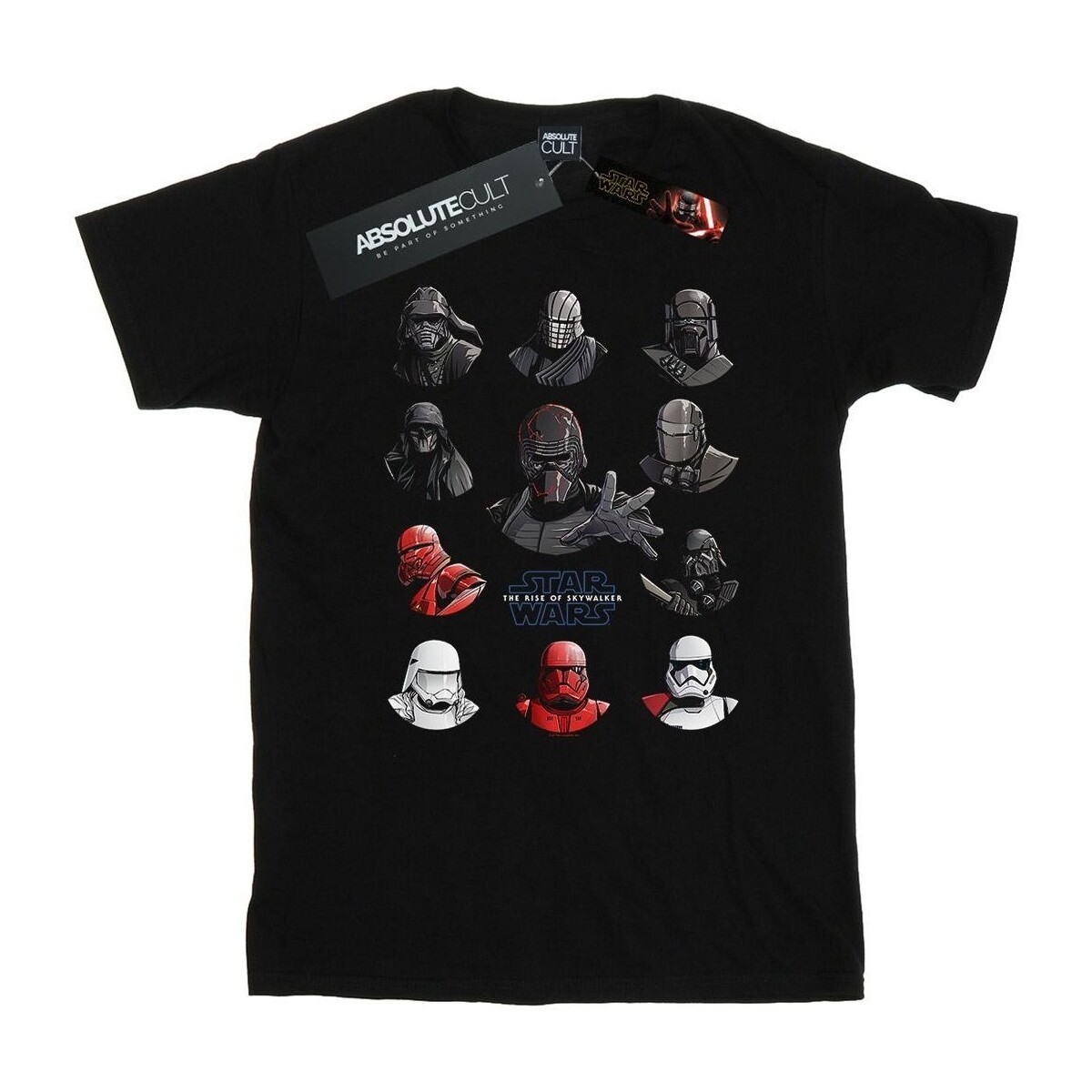 Vêtements Garçon T-shirts manches courtes Star Wars: The Rise Of Skywalker First Order Character Line Up Noir