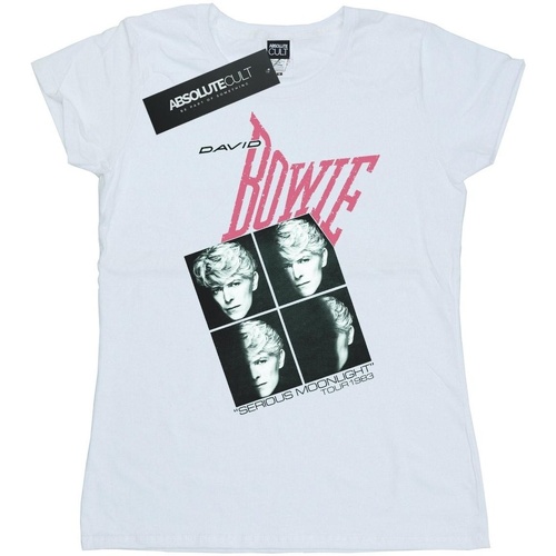 Vêtements Femme T-shirts manches longues David Bowie Serious Moonlight Tour 83 Blanc