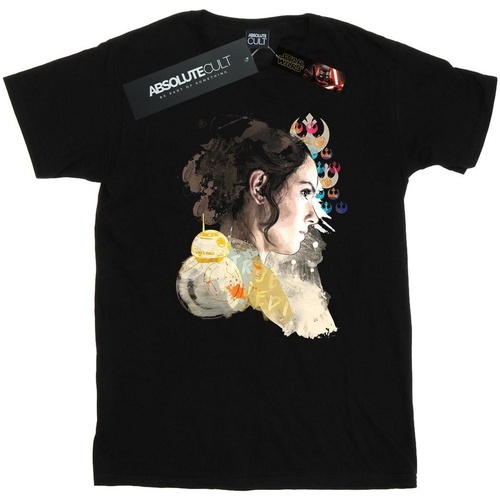 Vêtements Garçon T-shirts manches courtes Star Wars: The Rise Of Skywalker Rey Collage Noir
