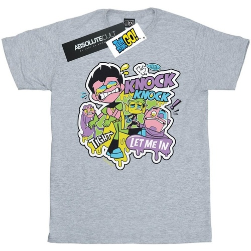 Vêtements Garçon T-shirts manches courtes Dc Comics Teen Titans Go Knock Knock Gris