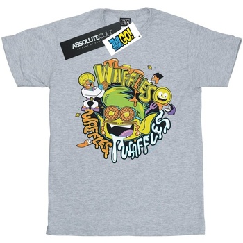 Vêtements Garçon T-shirts manches courtes Dc Comics Teen Titans Go Waffle Mania Gris