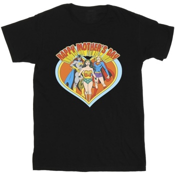 Vêtements Garçon T-shirts manches courtes Dc Comics Wonder Woman Mother's Day Noir