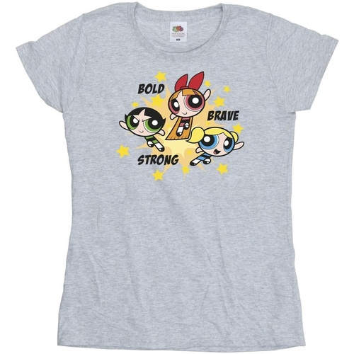 Vêtements Femme T-shirts manches longues The Powerpuff Girls Girls Bold Brave Strong Gris