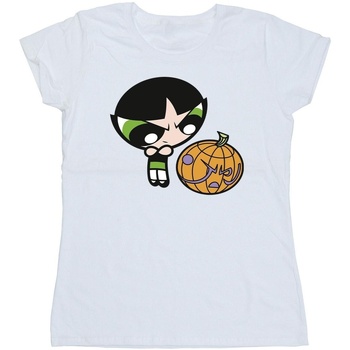 Vêtements Femme T-shirts manches longues The Powerpuff Girls Girls Buttercup Pumpkin Blanc