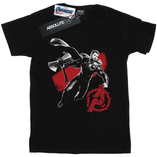 Vêtements Garçon T-shirts manches courtes Marvel Avengers Endgame Mono Thor Noir