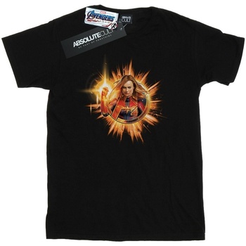 Vêtements Garçon T-shirts manches courtes Marvel Avengers Endgame Captain  Blast Noir