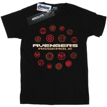 Vêtements Garçon T-shirts manches courtes Marvel Avengers Endgame Avengers Assemble Noir