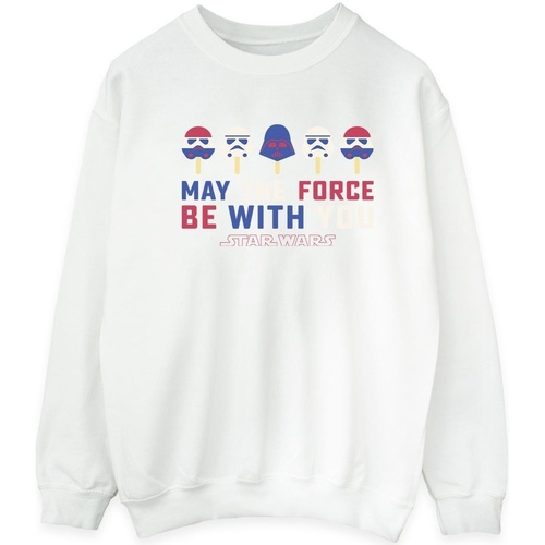 Vêtements Homme Sweats Star Wars: A New Hope May The Force Ice Pops Blanc
