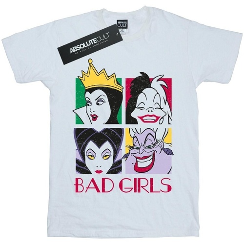 Vêtements Garçon T-shirts manches courtes Disney Villains Bad Girls Blanc
