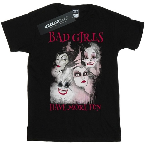 Vêtements Garçon T-shirts manches courtes Disney Bad Girls Have More Fun Noir