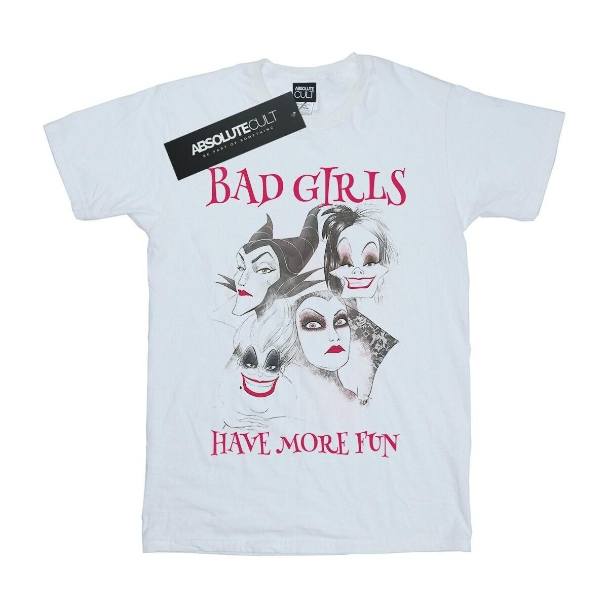 Vêtements Garçon T-shirts manches courtes Disney Bad Girls Have More Fun Blanc