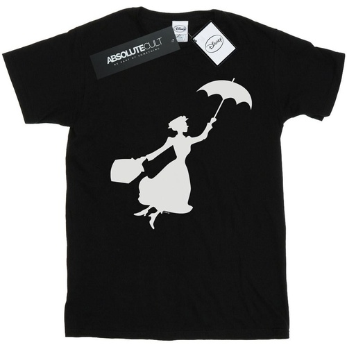 Vêtements Garçon T-shirts manches courtes Disney Mary Poppins Flying Silhouette Noir