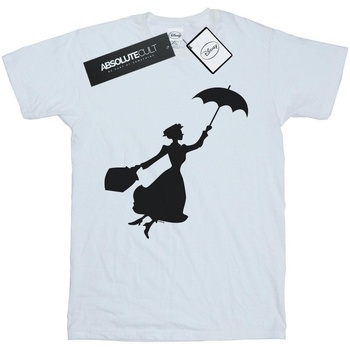 Vêtements Garçon T-shirts manches courtes Disney Mary Poppins Flying Silhouette Blanc