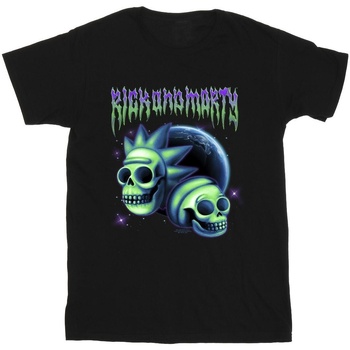 Vêtements Homme Ermanno Scervino tiger embroidered logo T-shirt Rick And Morty Space Skull Noir