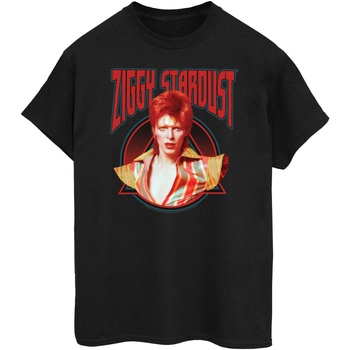 Vêtements Femme T-shirts manches longues David Bowie Ziggy Stardust Noir