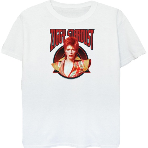 Vêtements Femme T-shirts manches longues David Bowie Ziggy Stardust Blanc