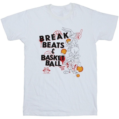 Vêtements Homme T-shirts manches longues Space Jam: A New Legacy Break Beats & Basketball Blanc