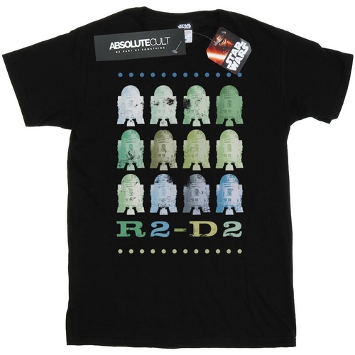 Vêtements Homme T-shirts manches longues Disney Green R2-D2 Noir