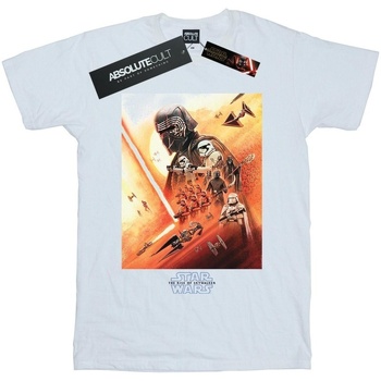 Vêtements Homme T-shirts manches longues Star Wars: The Rise Of Skywalker First Order Poster Blanc