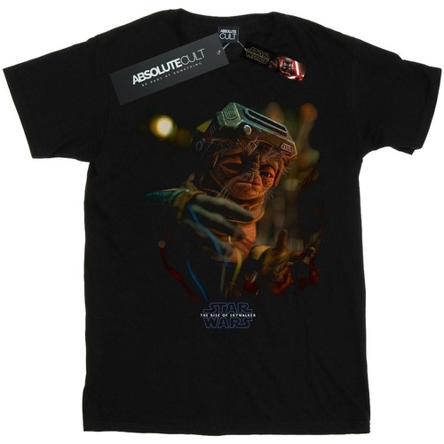 Vêtements Homme T-shirts manches longues Disney The Rise Of Skywalker Babu Frik Noir