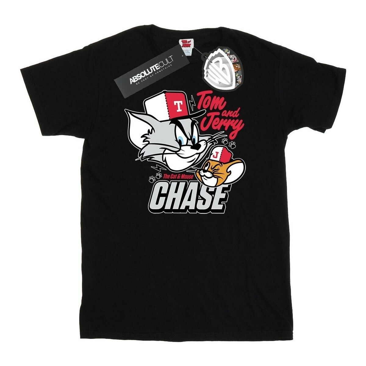 Vêtements Homme T-shirts manches longues Dessins Animés Cat & Mouse Chase Noir