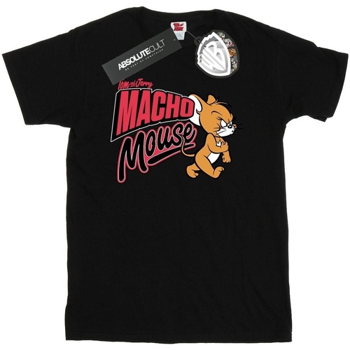 Vêtements Homme T-shirts manches longues Dessins Animés Macho Mouse Noir