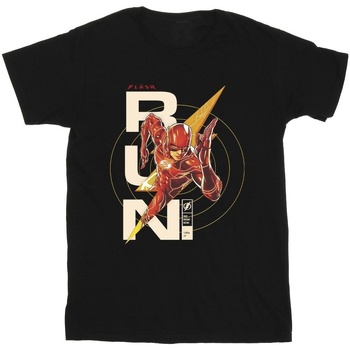 Vêtements Homme T-shirts manches longues Dc Comics The Flash Run Noir