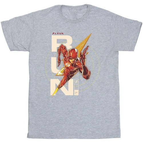 Vêtements Homme T-shirts manches longues Dc Comics The Flash Run Gris