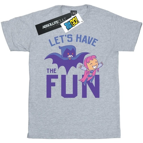 Vêtements Homme T-shirts manches longues Dc Comics Teen Titans Go Let's Have The Fun Gris