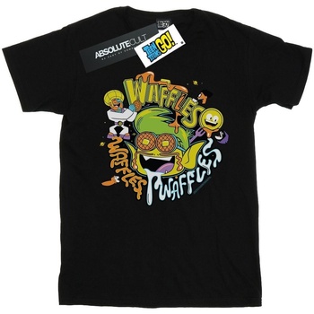 Vêtements Homme T-shirts manches longues Dc Comics Teen Titans Go Waffle Mania Noir