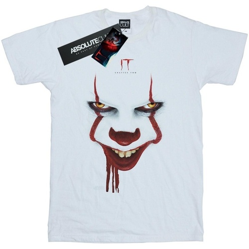 Vêtements Homme T-shirts manches longues It Chapter 2 Pennywise Poster Stare Blanc