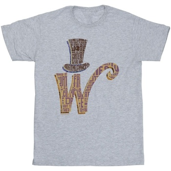 Vêtements Homme T-shirts manches longues Willy Wonka W Logo Hat Gris