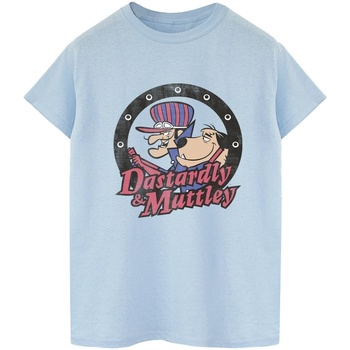 Vêtements Homme T-shirts manches longues Wacky Races Dastardly And Mutley Circle Bleu