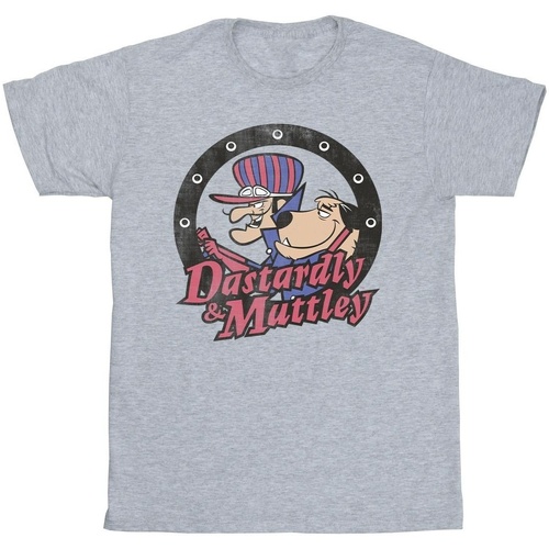 Vêtements Homme T-shirts manches longues Wacky Races Dastardly And Mutley Circle Gris