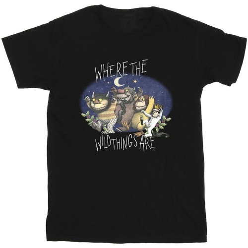 Vêtements Homme T-shirts manches longues Where The Wild Things Are Group Pose Noir